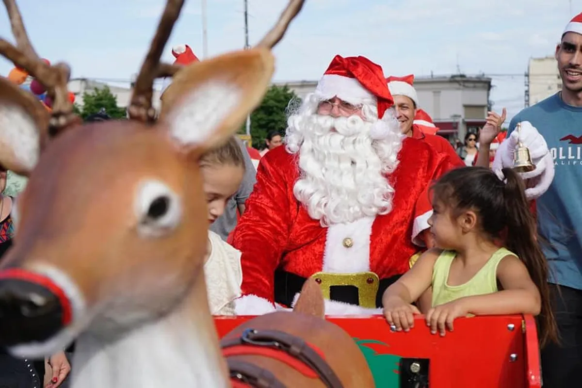 Papa noel en la navidad mágica