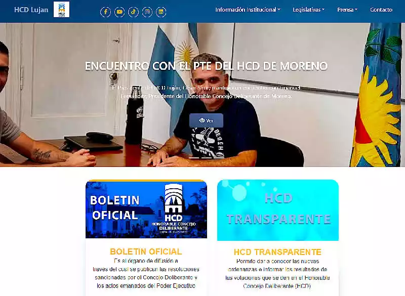 El Concejo Deliberante de Luján lanzó su Portal Web