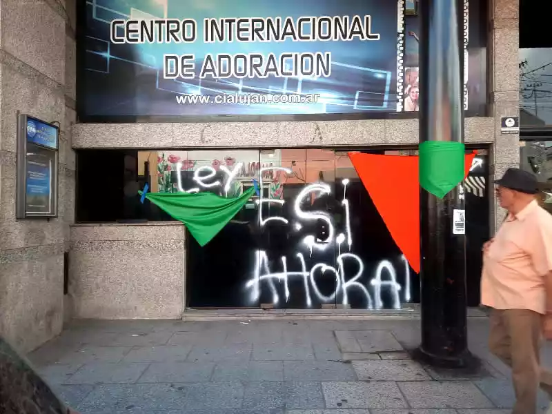 Acto vandálico a iglesia evangélica