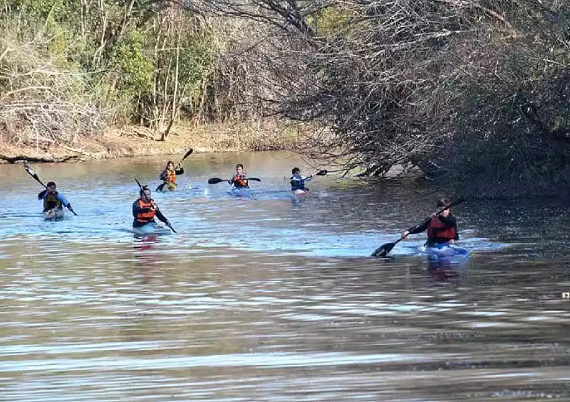 Maratón de canotaje en el timón