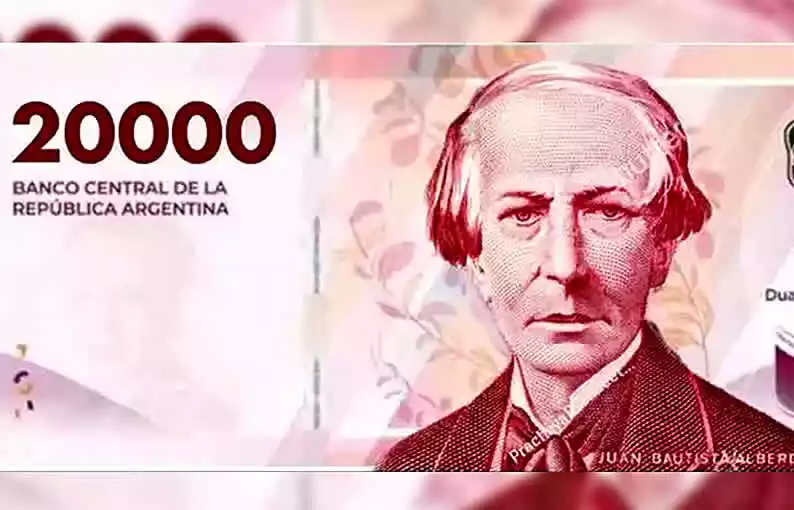 Nuevo billete de $20 mil