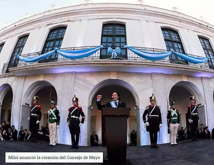 Consejo de Mayo impulsado por Milei