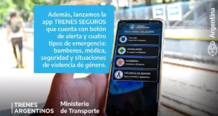 Trenes Argentinos recuerda como funciona la App Trenes Seguros