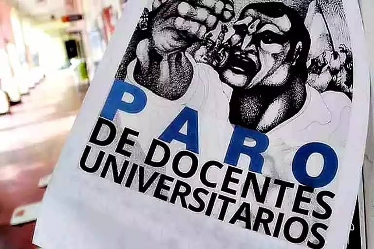 paro docente en las universidades