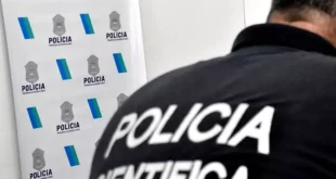 Policía científica bonaerense en el hallazgo de cadáver