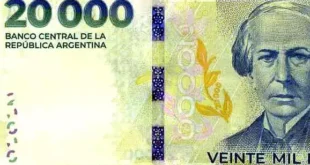 billete 20 mil