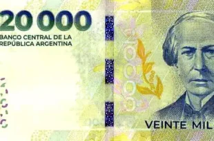 billete 20 mil