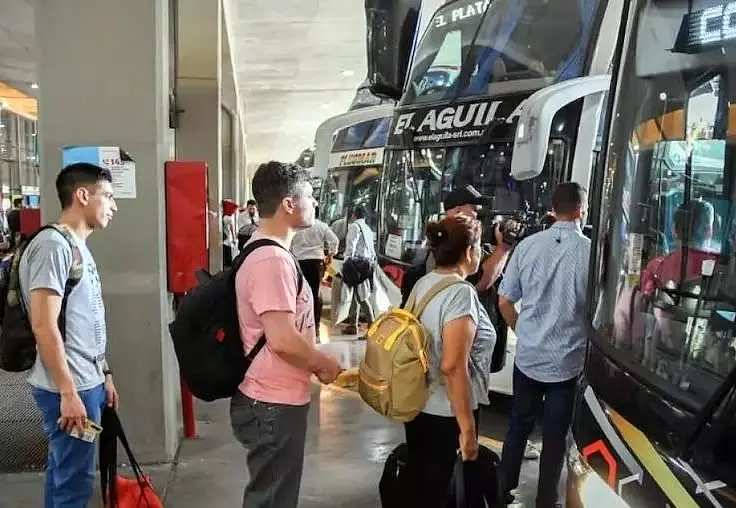 viajaron por el país en este feriado