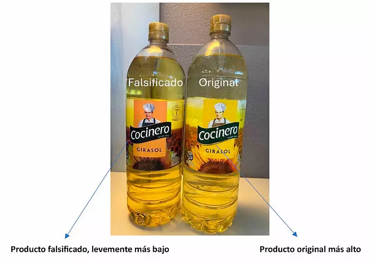 Aceite cocinero falso