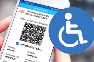Certificado de discapacidad CUD