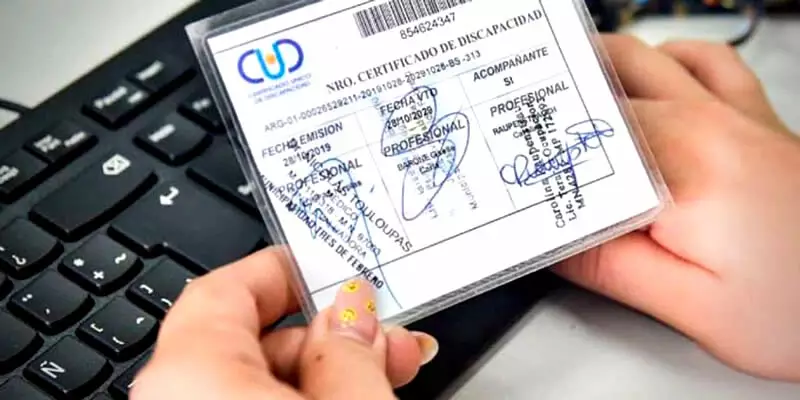 Certificado de discapacidad CUD