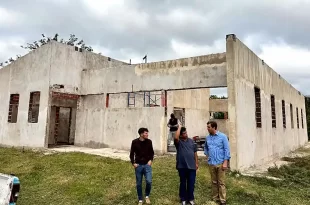 obras en el SUM Olivera
