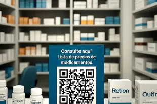 precios de los medicamentos en un QR