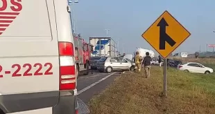 Accidente en la ruta 7