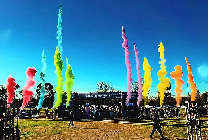 Quedó inaugurado el Parque Invernal Luján