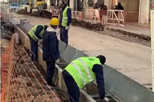 Avanzan las obras de remodelación en la calle San Martín 6 Remodelación en la calle San Martín