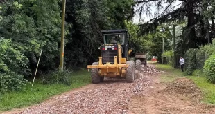 mejoramiento vial en la localidad de Cortínez