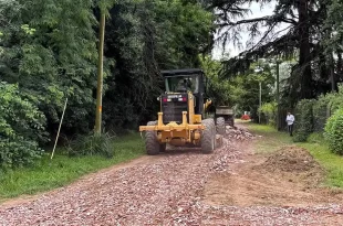 mejoramiento vial en la localidad de Cortínez