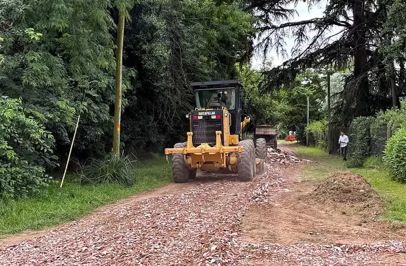 mejoramiento vial en la localidad de Cortínez