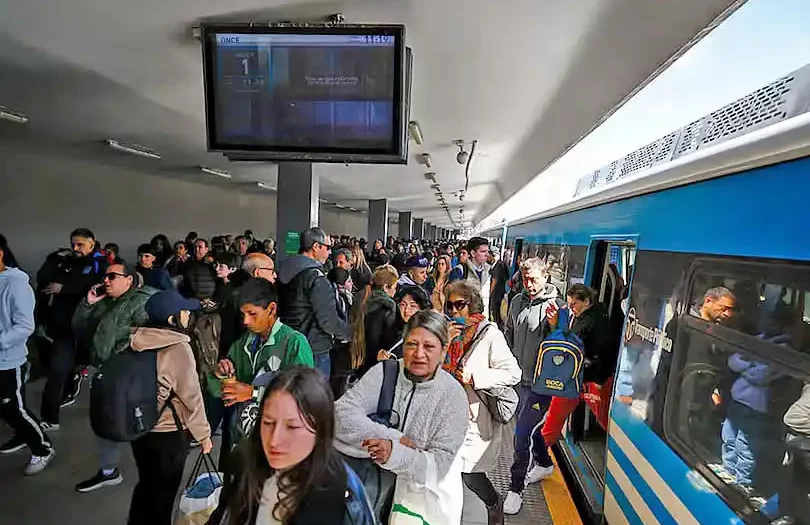 Tren sarmiento con demoras