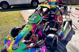 Alexis Álvarez bicampeón de Luján en el karting regional