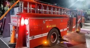 Bomberos lujan incendio