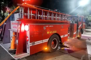 Bomberos lujan incendio