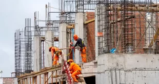 La construcción mostró un fuerte avance