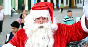 Papá Noel recorre las localidades de Luján