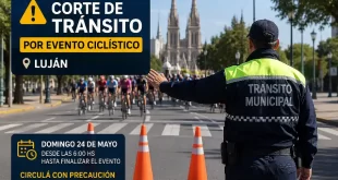 Cortes de tránsito por la Vuelta a Luján