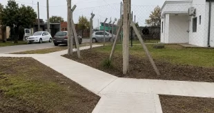 veredas en el CAPS del barrio Padre Varela