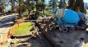 Parque Ameghino: avanzan las obras para mejorar los espacios verdes
