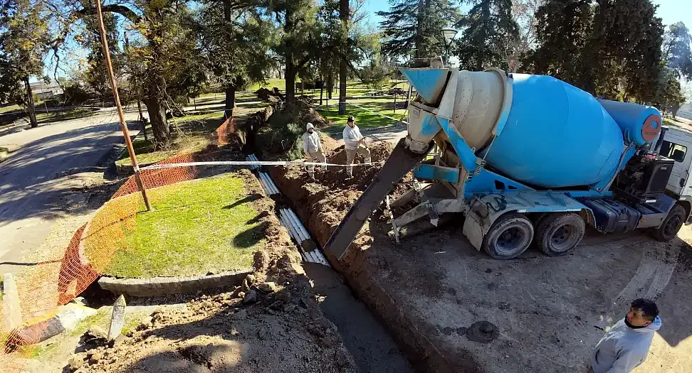 Parque Ameghino: avanzan las obras para mejorar los espacios verdes