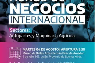 Luján será sede de una ronda internacional de negocios