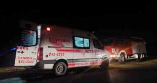 Bomberos en el siniestro de la ruta