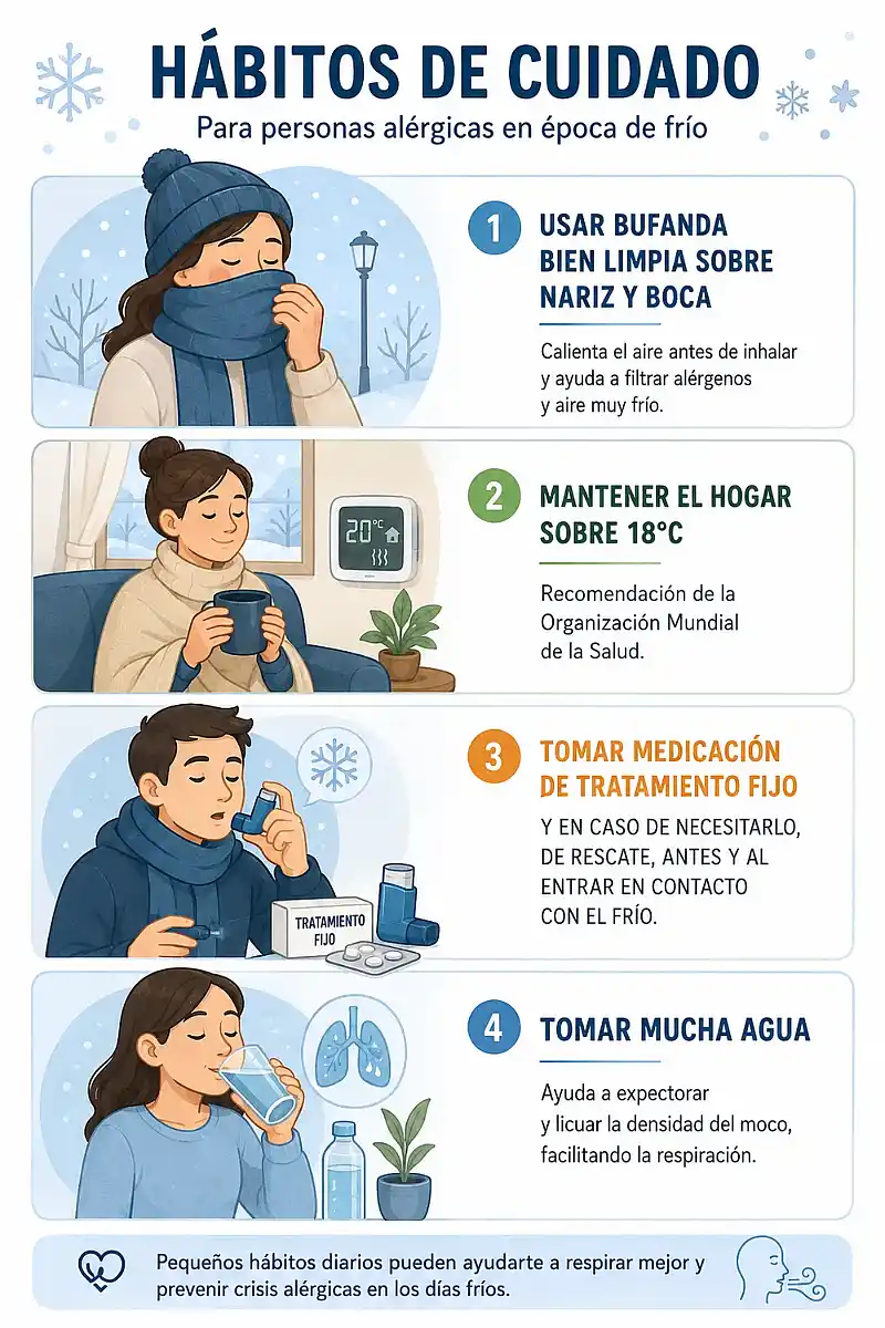 Alergias: ¿Por qué el frío puede desencadenar tos, asma y problemas respiratorios? 2 Por qué el frío afecta las alergias