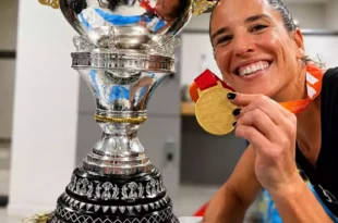 Sofía Toccalino, campeona del mundo con Las Leonas