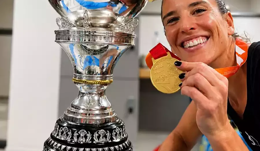 Sofía Toccalino, campeona del mundo con Las Leonas