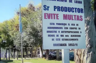 Agroquímicos en Luján: refuerzan los controles y aplican sanciones