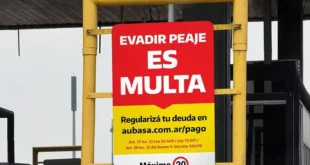 AUBASA cobrará multas por evadir peajes