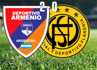 Flandria cayó ante armenio por 2 a 0 Flandria cayó ante armenio
