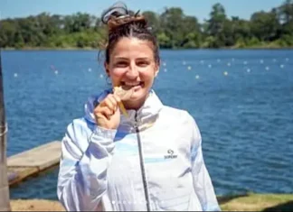 Candelaria Sequeira y el K4 del canotaje femenino entre las 10 mejores del mundo Candelaria Sequeira el oro en canotaje