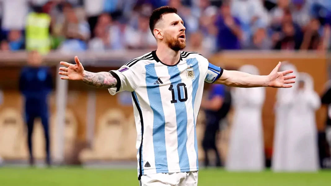 messi Argentina visita a Paraguay