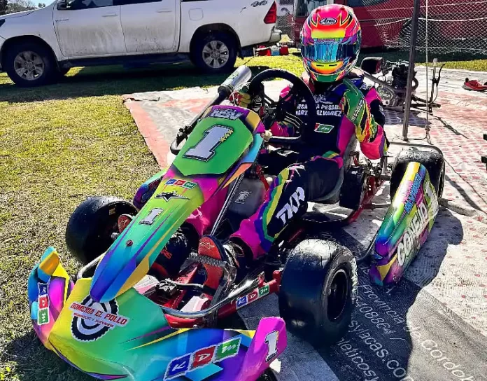 Alexis Álvarez bicampeón de Luján en el karting regional