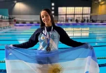 La nadadora Laila Chaín se destacó en el Argentino Open de Natación nadadora laila chain