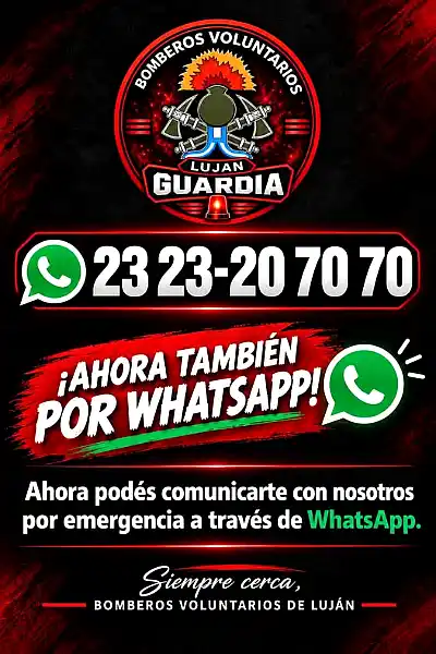 guardia bomberos por Whatsapp
