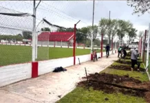 Club Luján construye una nueva tribuna para 500 hinchas Club Luján construye una nueva tribuna para 500 hinchas