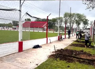 Club Luján construye una nueva tribuna para 500 hinchas Club Luján construye una nueva tribuna para 500 hinchas